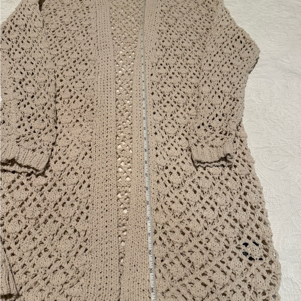 moon & madison Cream Open-Knit Cardigan - Picture 9 of 10